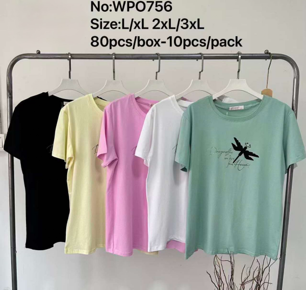 Bluzki damskie Roz L-3XL, Mix Kolor Paczka 10 szt 1